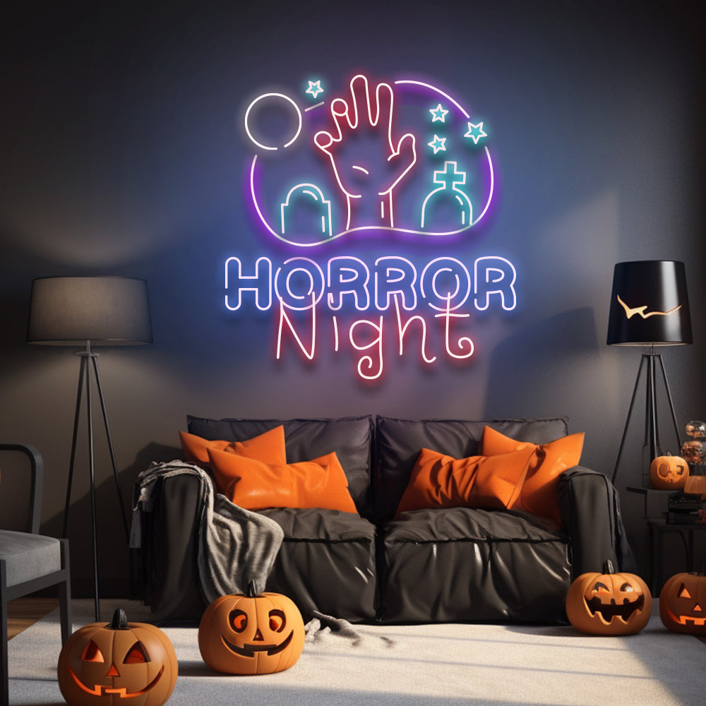 Horror Night LED Neon Sign