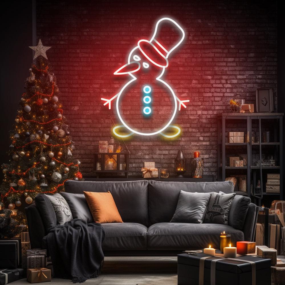 Snowman - LED Neon Sign - NeonNiche