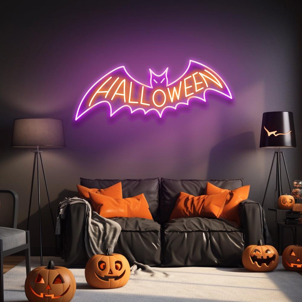 Halloween Bat Scary- LED Neon Sign - NeonNiche