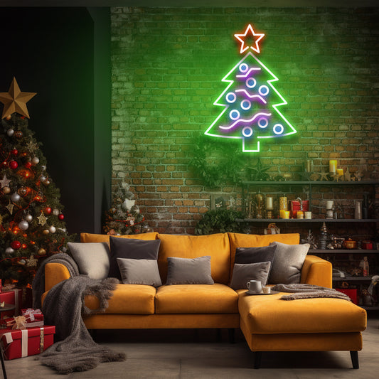 Christmas Tree With Light - LED Neon Sign