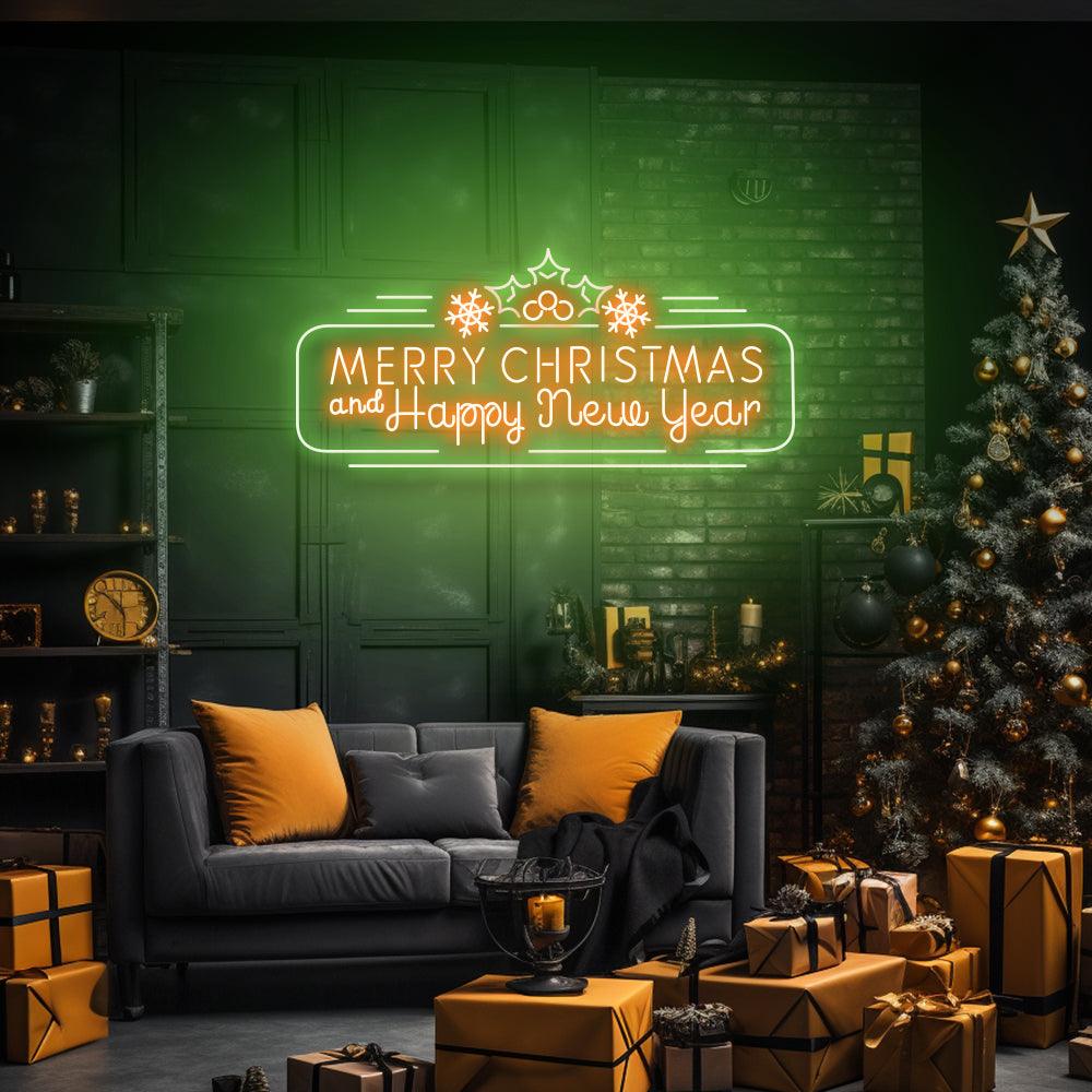 Merry Christmas and Happy New Year - LED Neon Sign - NeonNiche