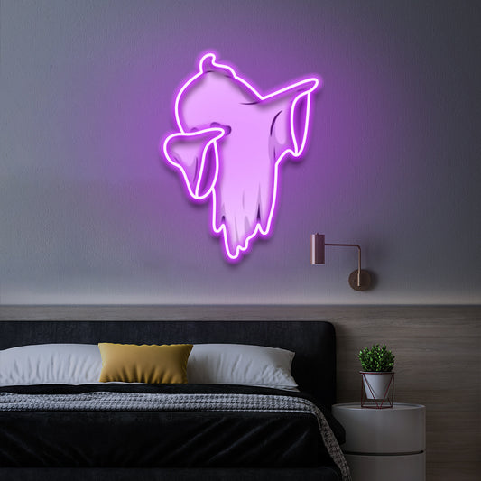 Dabbing Ghost - LED Neon Sign
