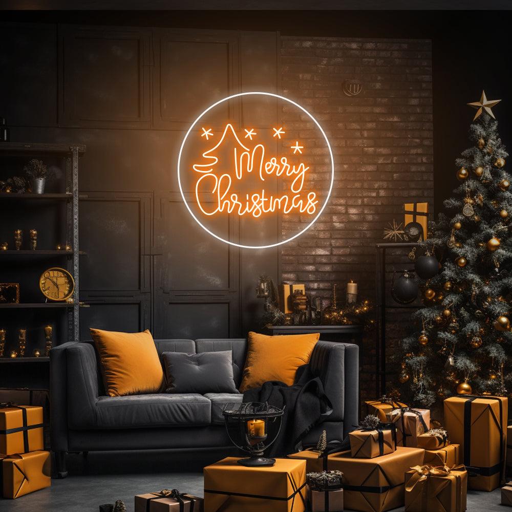 Merry Christmas Frame - LED Neon Sign - NeonNiche