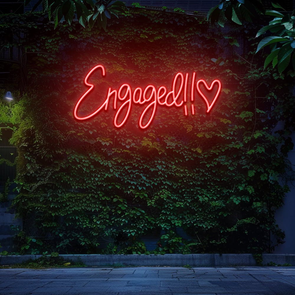 Engaged Heart - LED Neon Sign