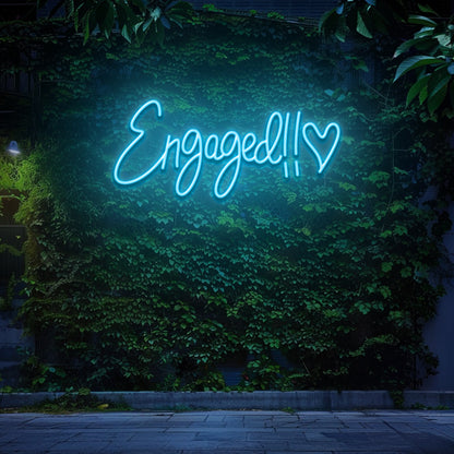 Engaged Heart - LED Neon Sign