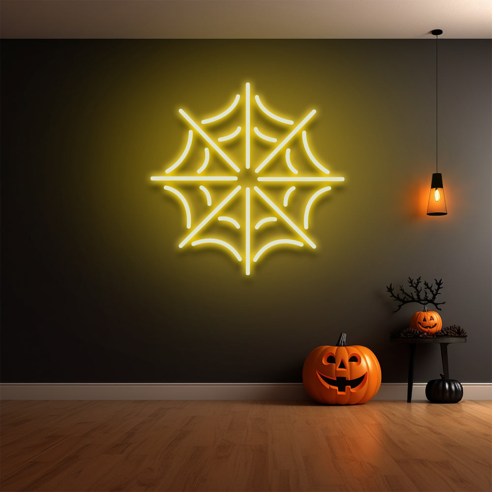 Spider Web LED Neon Sign