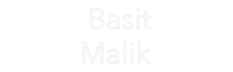 Custom Neon: Basit
Malik