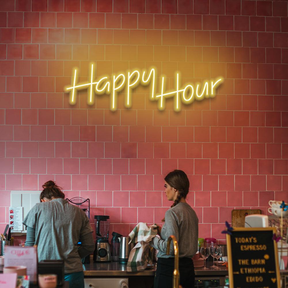 Happy Hour - LED Neon Sign - NeonNiche