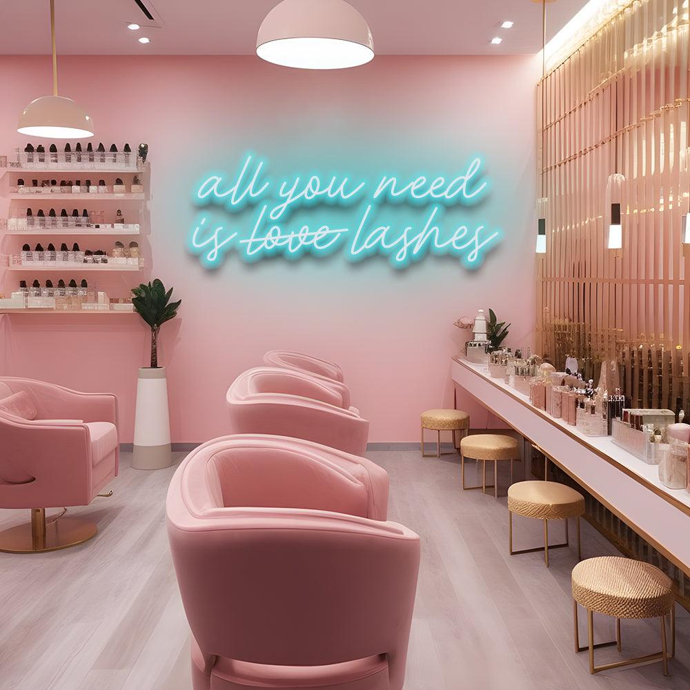 All You Need Is Lashes - LED Neon Sign - NeonNiche