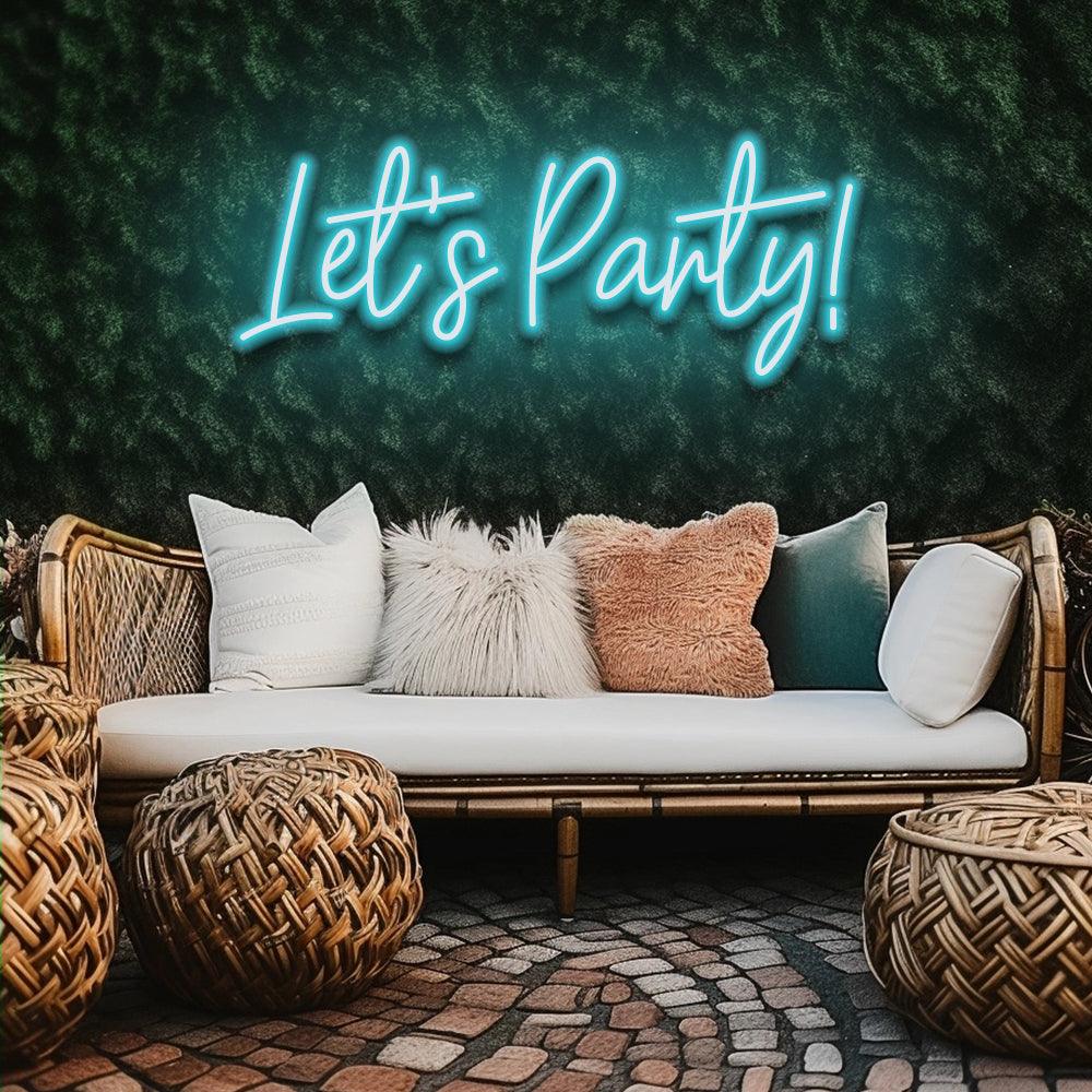 Let's Party - LED Neon Sign - NeonNiche