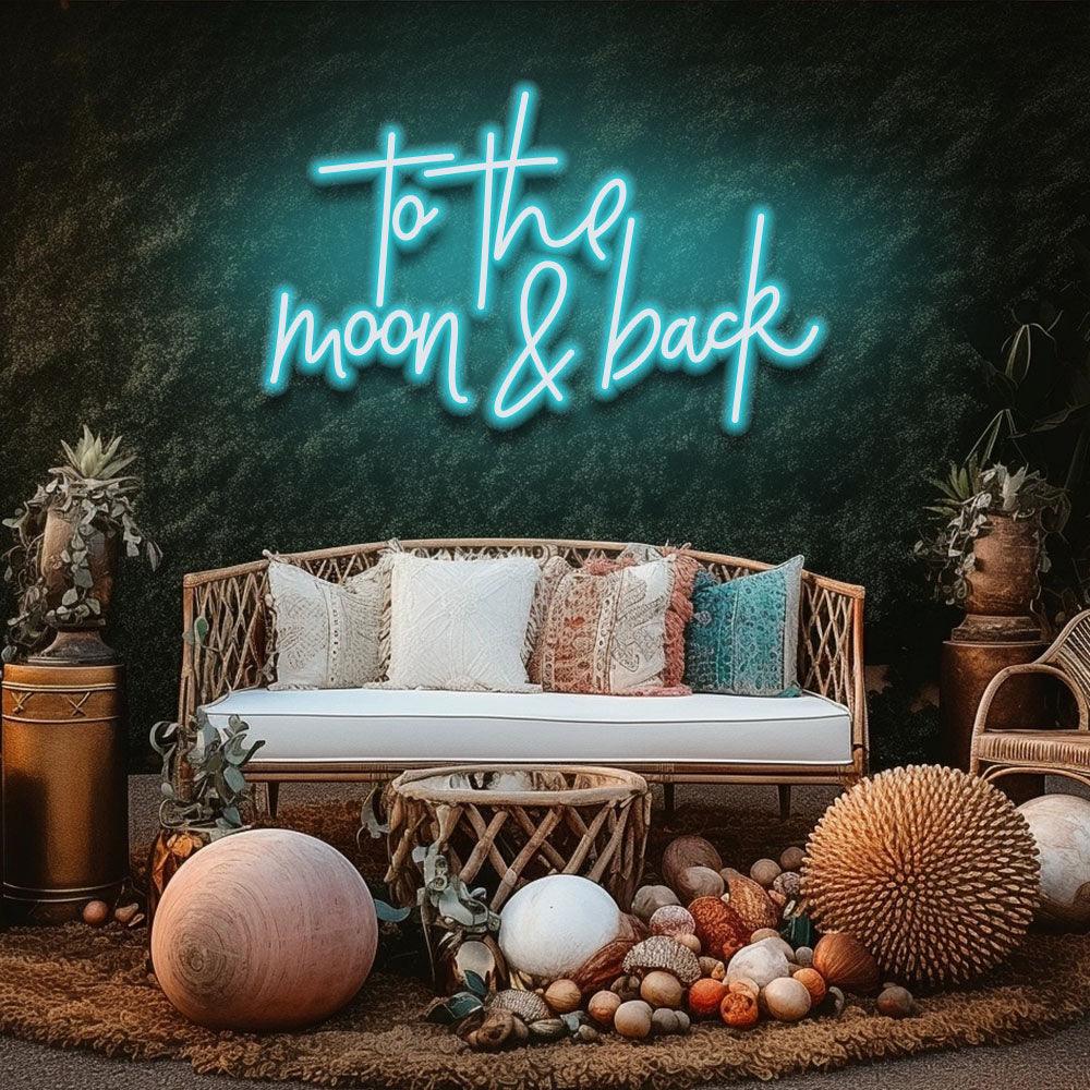 To The Moon And Back - LED Neon Sign - NeonNiche