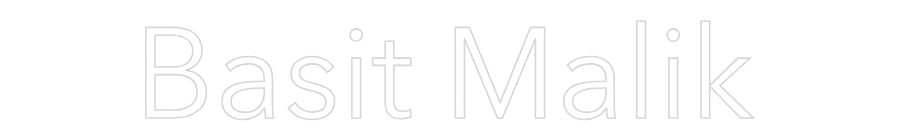 Custom Neon: Basit Malik