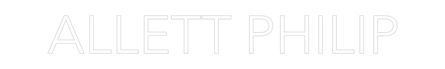 Custom Neon: ALLETT PHILIP