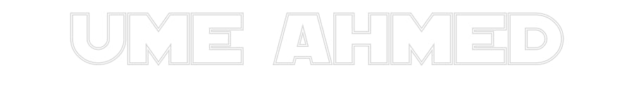 Custom Neon: UME AHMED - NeonNiche