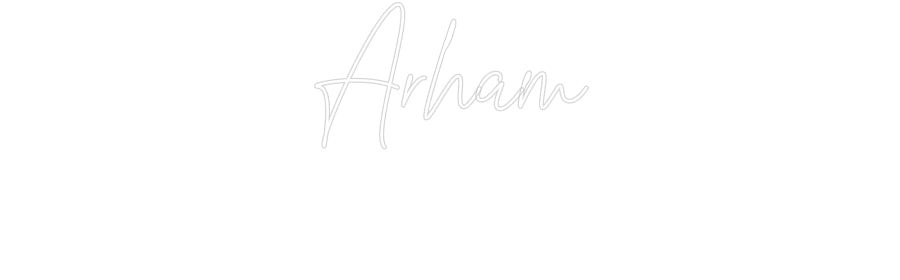 Custom Neon: Arham - NeonNiche