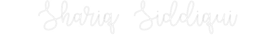 Custom Neon: Shariq Siddiqui - NeonNiche