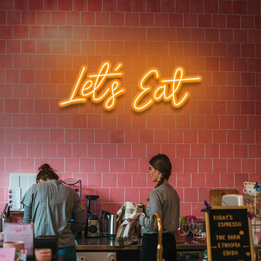 Let's Eat LED neon sign