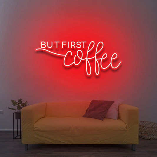 But First Coffee LED neon sign by NeonNiche