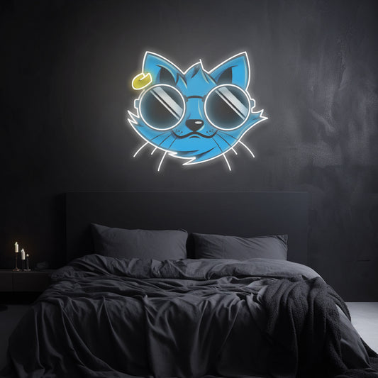 Cool Cat - Letrero de neón LED