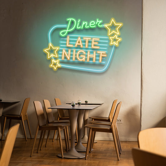 Diner Late Night - LED Neon Sign