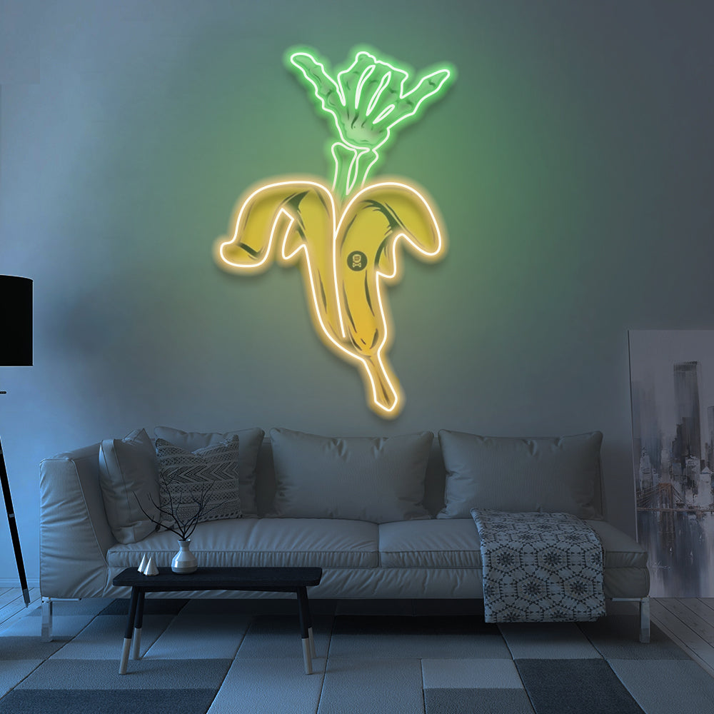 Skeleton Banana - LED Neon Sign