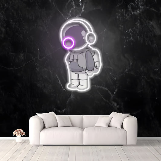 Bubblegum Spaceman - Enseigne au néon LED