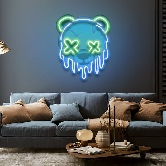 Cool Bear- Letrero de neón LED