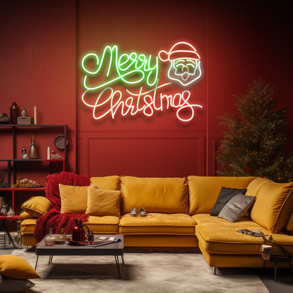 Merry Christmas Santa - LED Neon Sign
