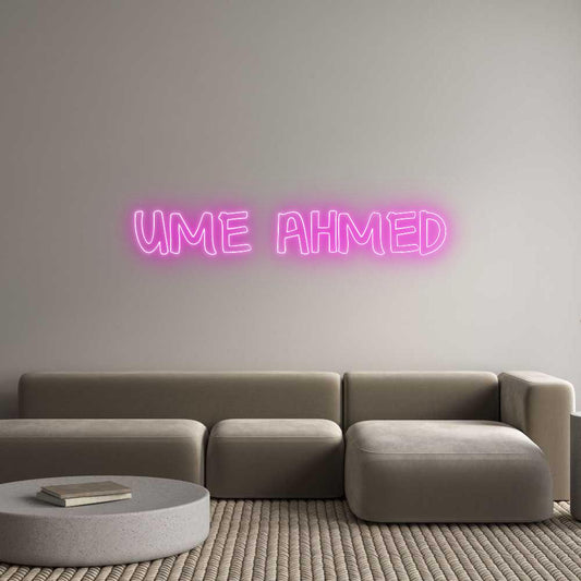 Custom Neon: UME AHMED - NeonNiche