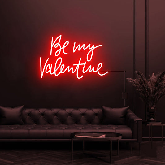 Be My Valentine - Enseigne au néon LED