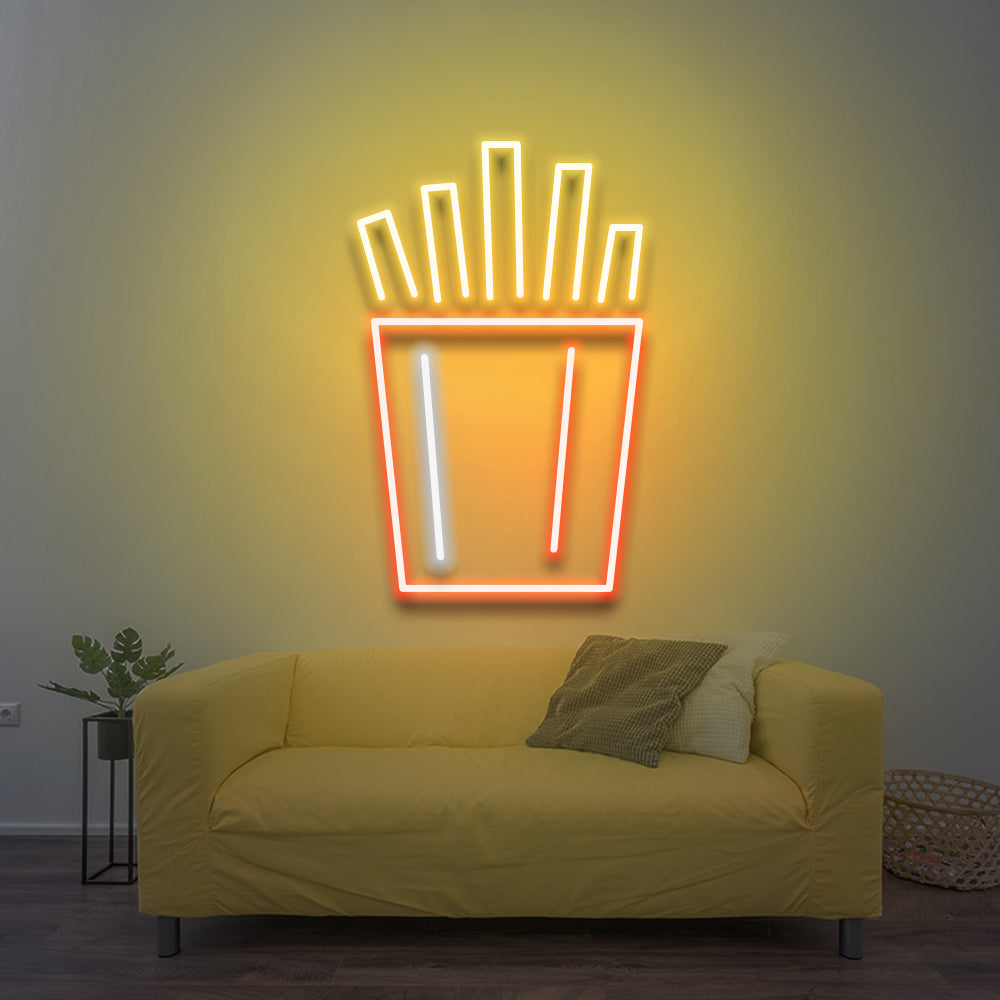 French Fries LED Neon Sign - NeonNiche