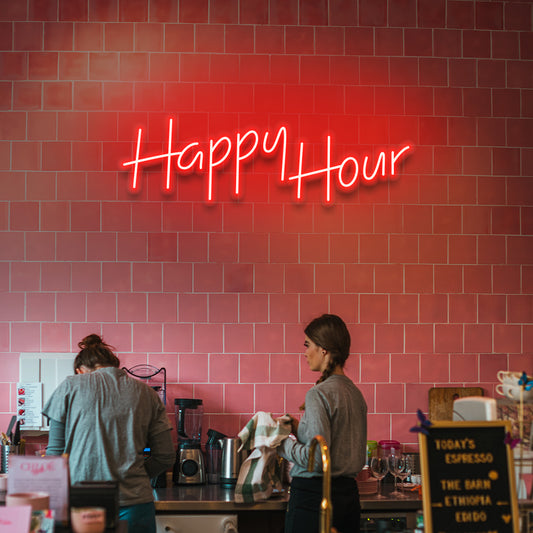 Happy Hour - LED Neon Sign