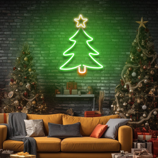 Arbre de Noël - Enseigne au néon LED