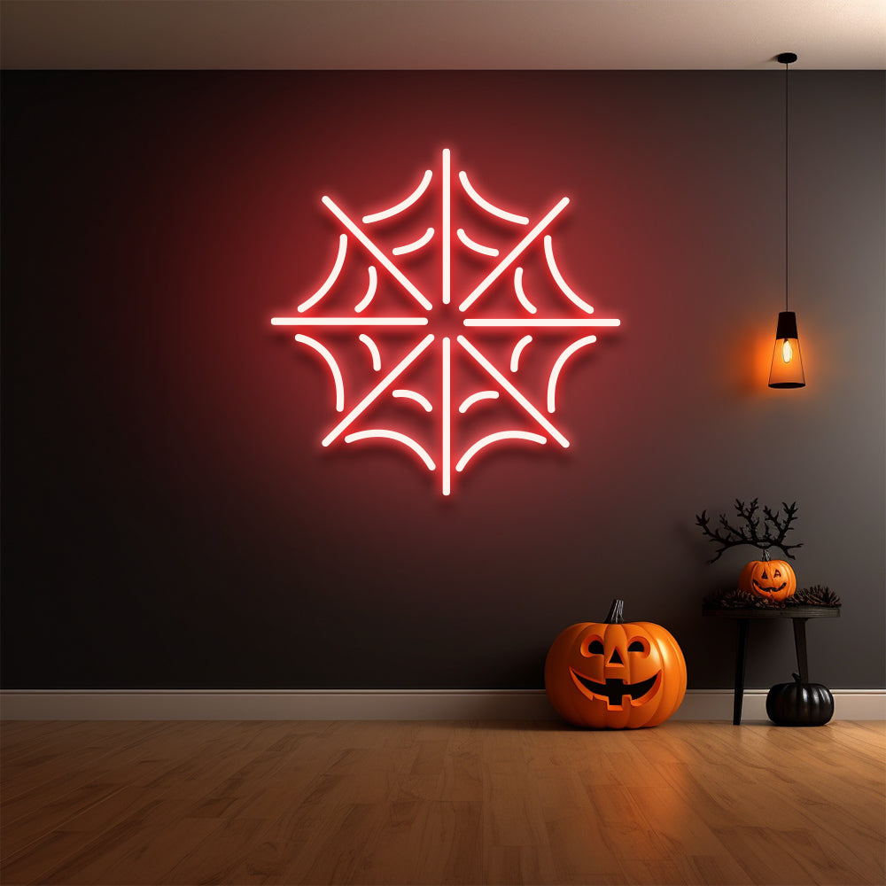 Spider Web LED Neon Sign