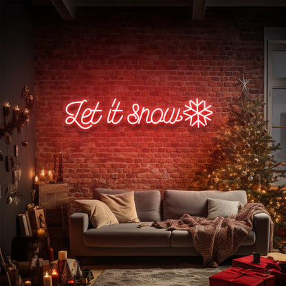 Let it Snow - LED Neon Sign