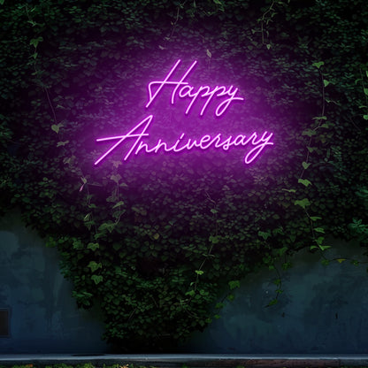 Happy Anniversary - LED Neon Sign