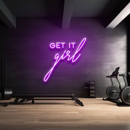 Get It Girl - Letrero de neón LED