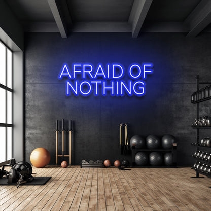 Miedo a nada - Letrero de neón LED