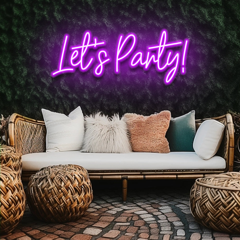 Let's Party LED Neon Sign - NeonNiche