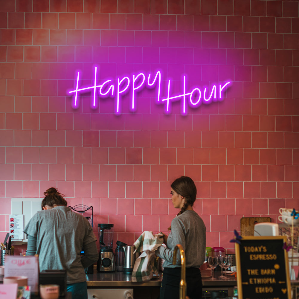 Happy Hour - LED Neon Sign