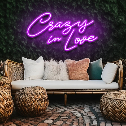 Crazy in Love LED Neon Sign - NeonNiche