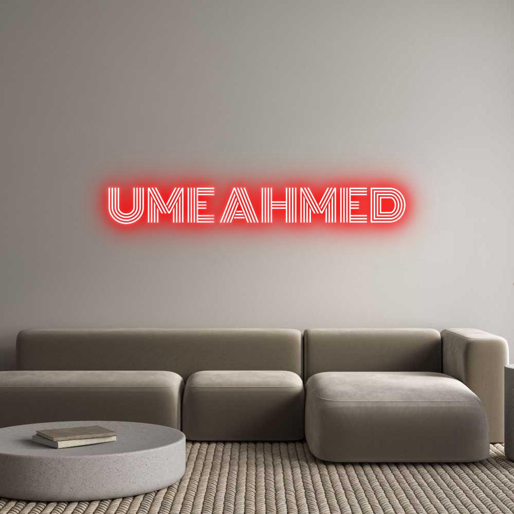 Custom Neon: UME AHMED - NeonNiche