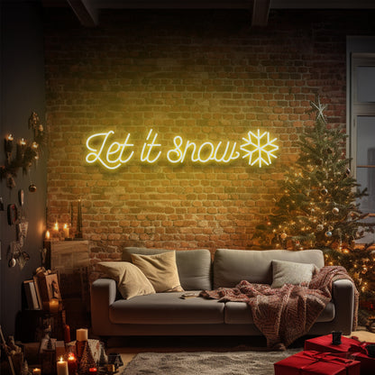 Let it Snow - LED Neon Sign
