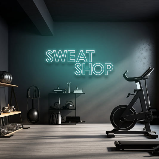 Sweat Shop - Enseigne au néon LED