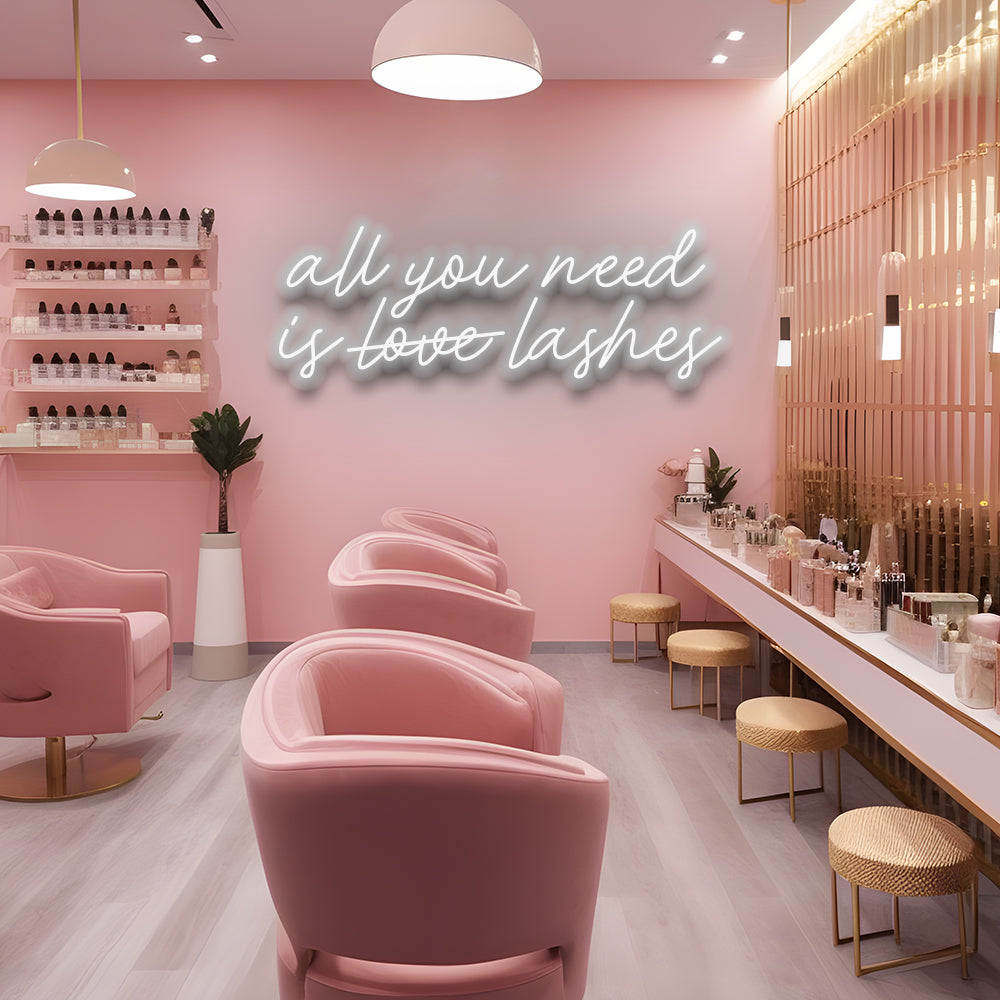 All You Need Is Lashes - LED Neon Sign - NeonNiche