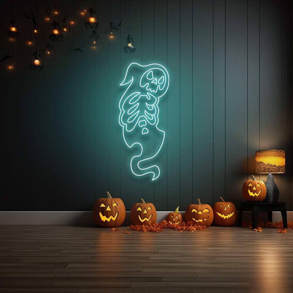 Skeleton Ghost LED Neon Sign