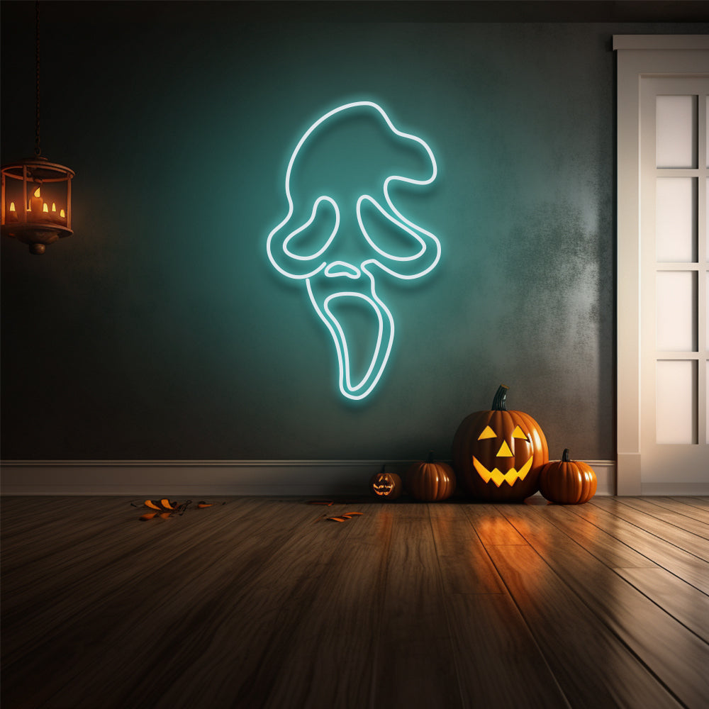 Scream Ghost LED Neon Sign