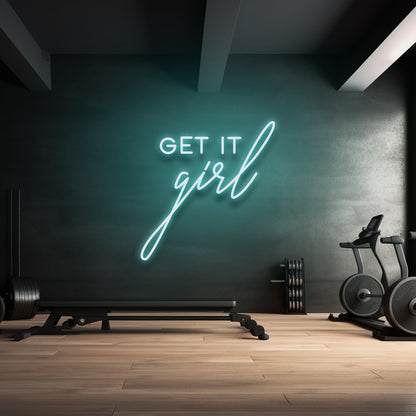 Get It Girl - Letrero de neón LED