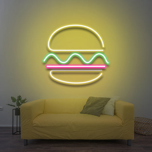 Burger - Enseigne Néon LED