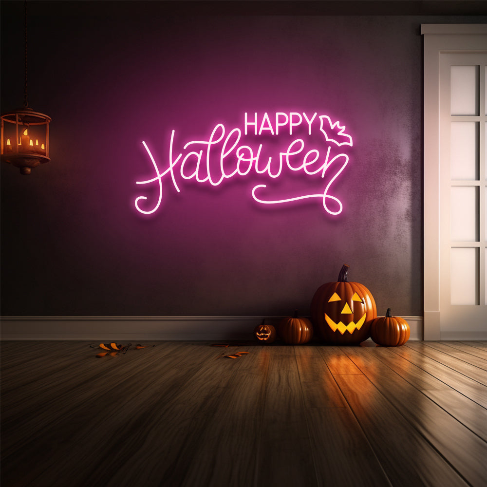 Happy Halloween LED Neon Sign - NeonNiche